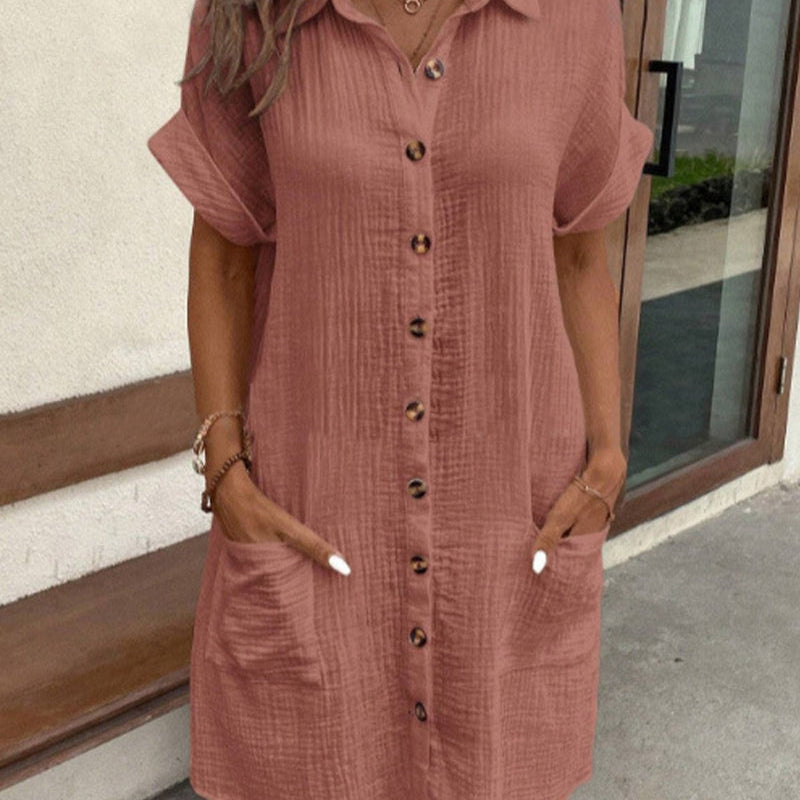 AVA JOLENE | Classic Relaxed Midi Dress For Women