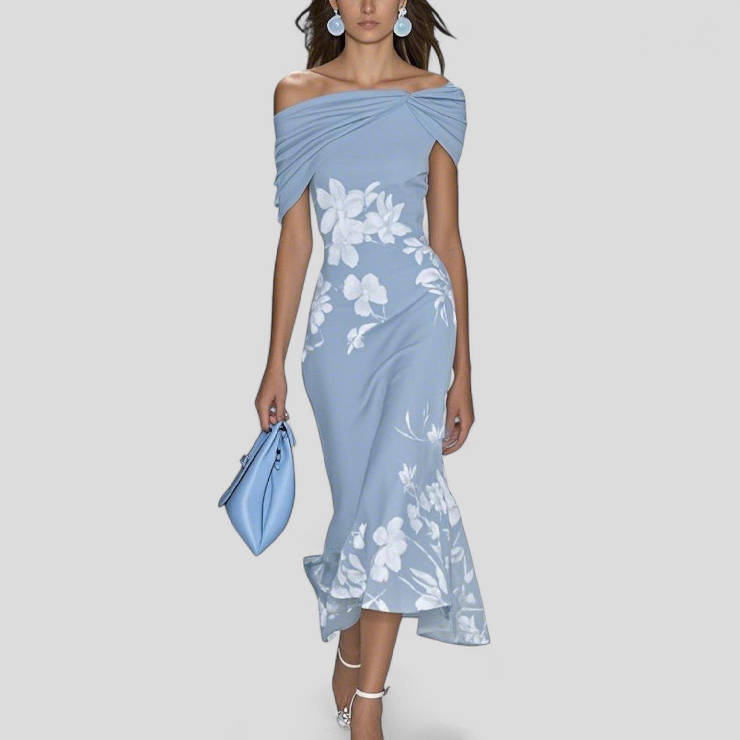 AVA JOLENE | FLORAL MIDI DRESS FOR WOMEN