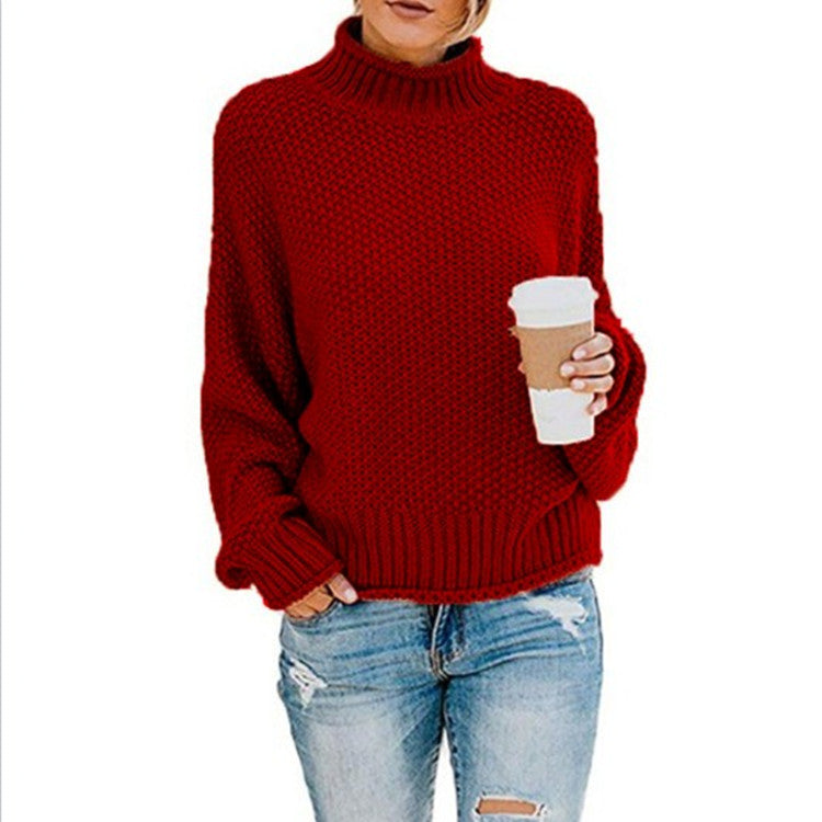 AVA JOLENE | CHUNKY KNIT TURTLENECK JUMPER FOR WOMEN