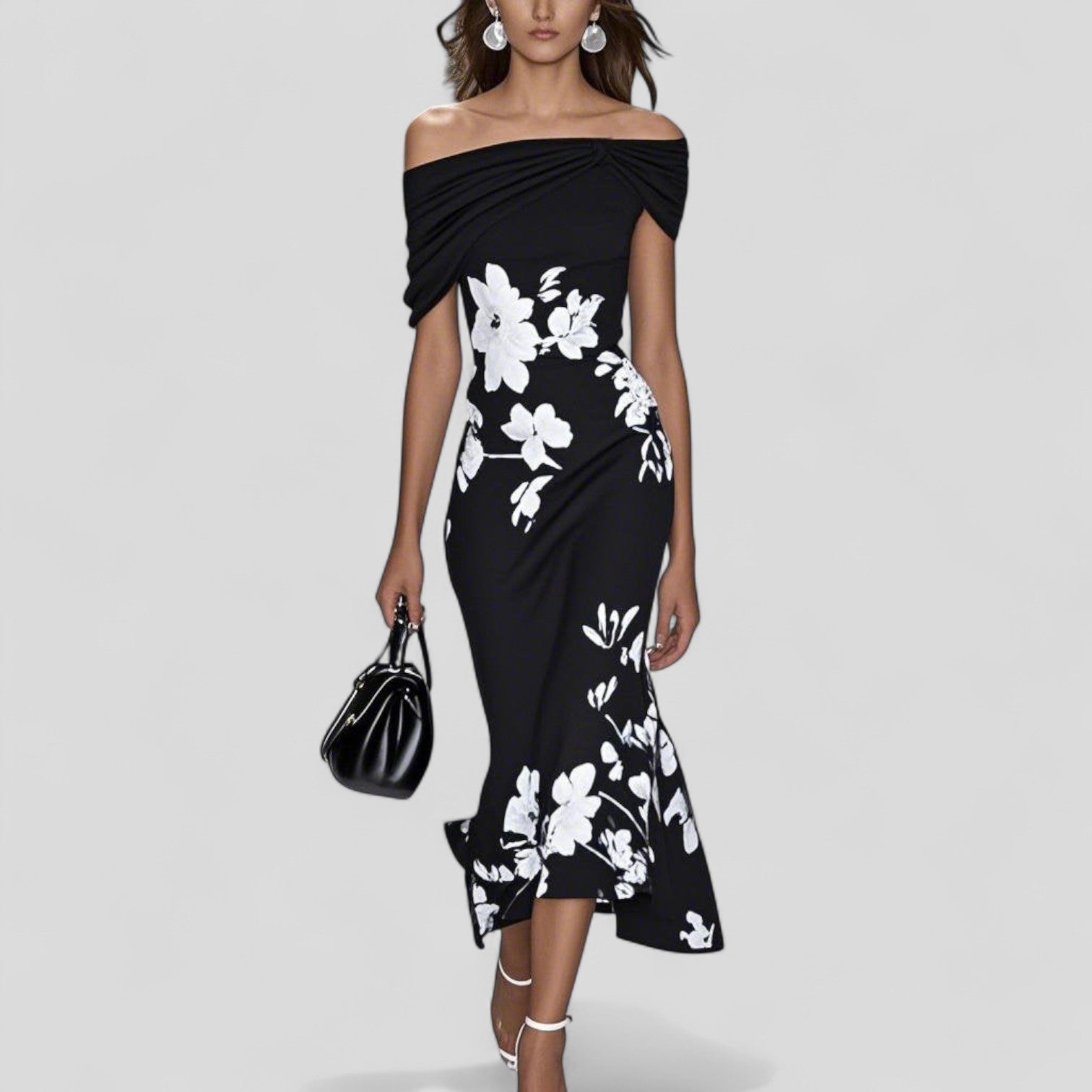 AVA JOLENE | FLORAL MIDI DRESS FOR WOMEN