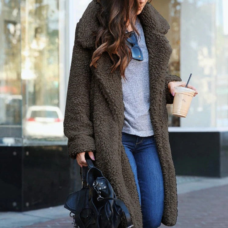 AVA JOLENE | OVERSIZED TEDDY COAT FOR WOMEN