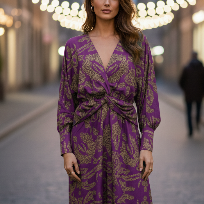 AVA JOLENE | ELEGANT MIDI DRESS FOR WOMEN