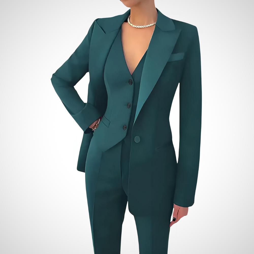 AVA JOLENE | THREE-PIECE TAILORED SUIT SET FOR WOMEN