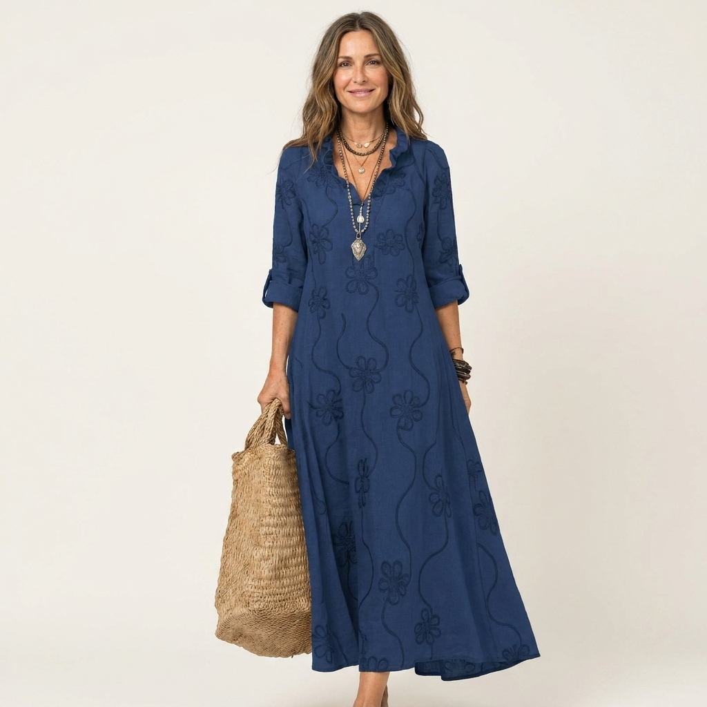 AVA JOLENE | Mirelle Embroidered Maxi Dress For Women