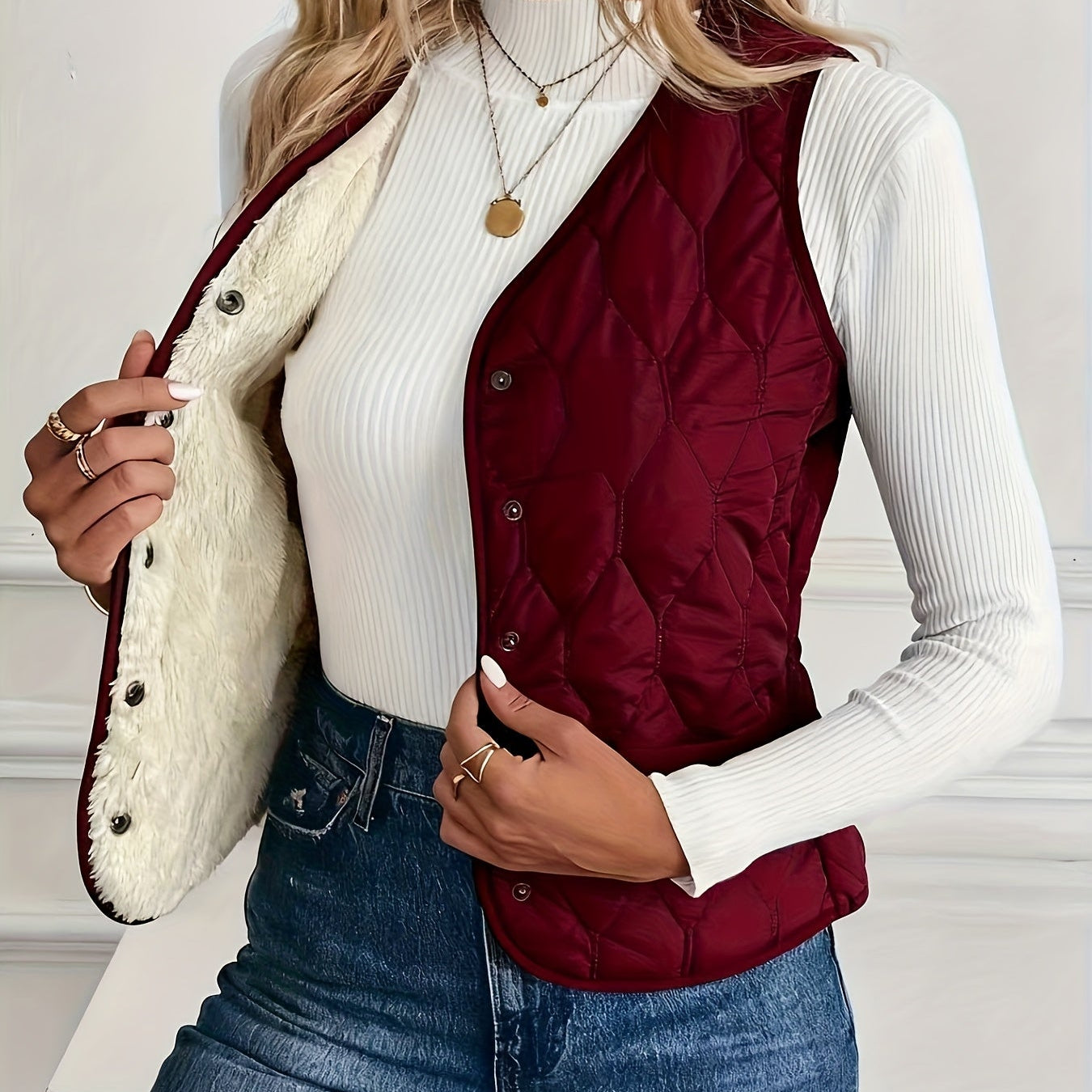 AVA JOLENE | QUILTED VEST FOR WOMEN