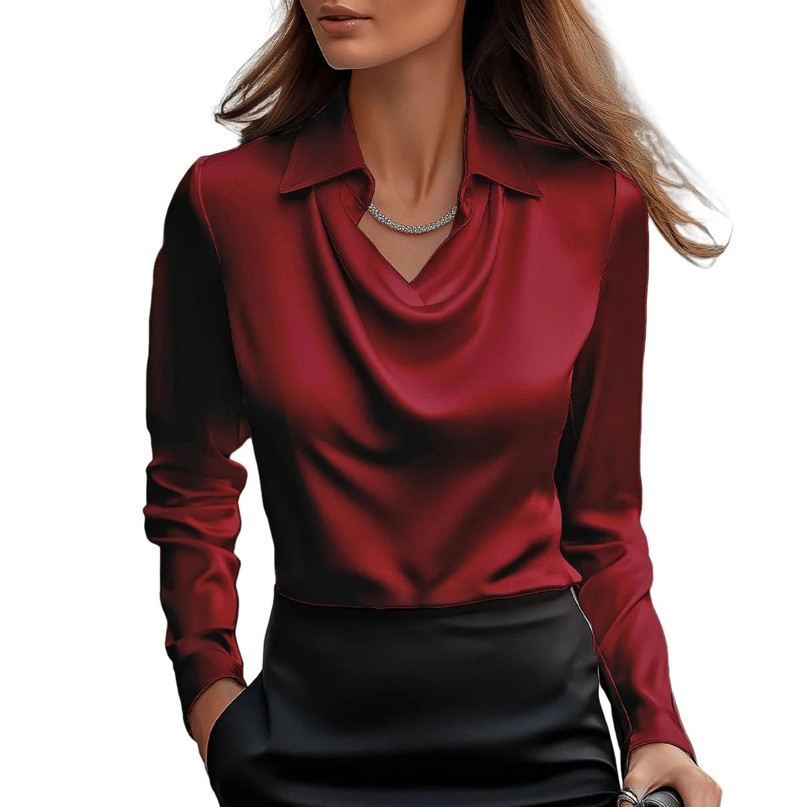 AVA JOLENE | COWL NECK BLOUSE FOR WOMEN