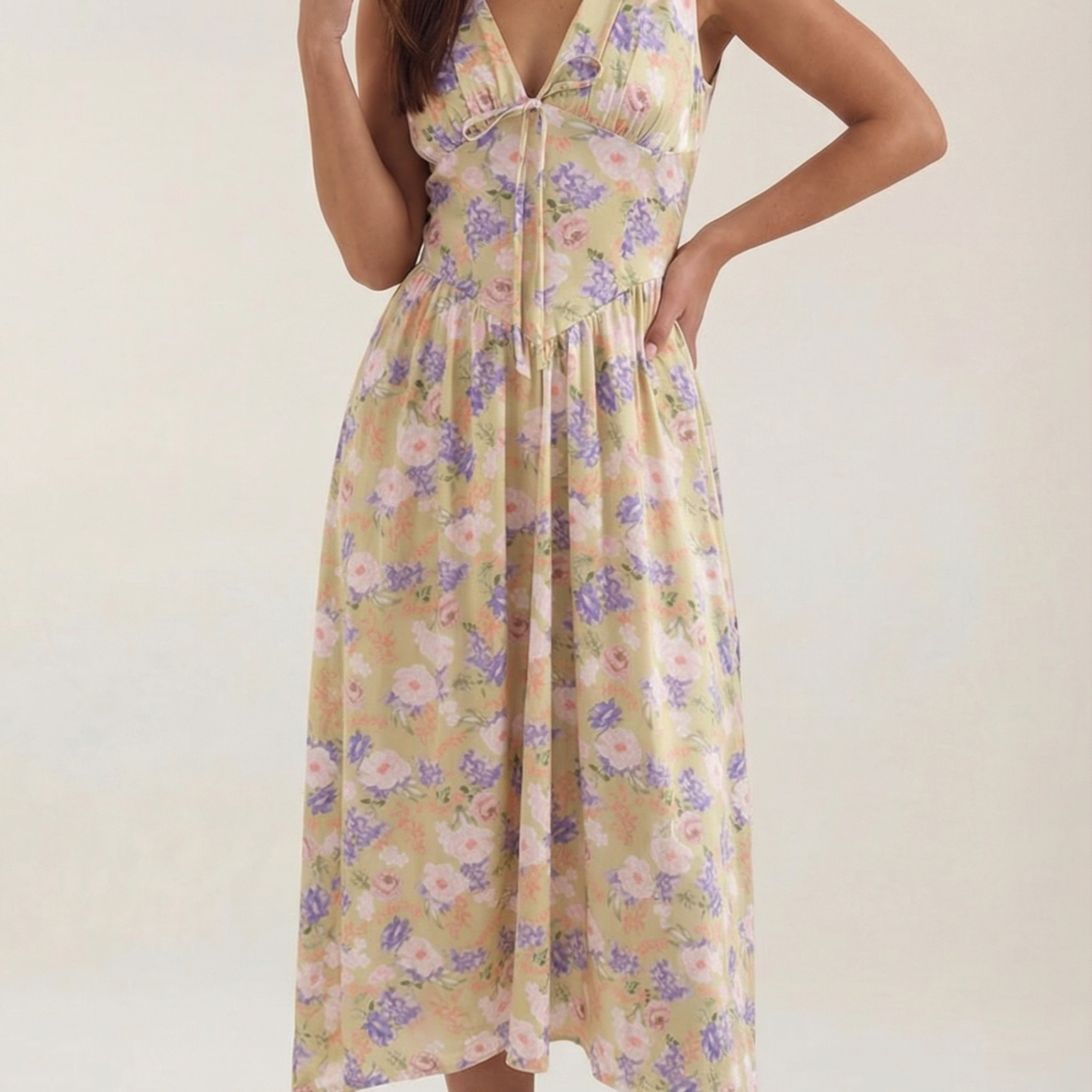 AVA JOLENE | CORSET MIDI SUMMER DRESS FOR WOMEN