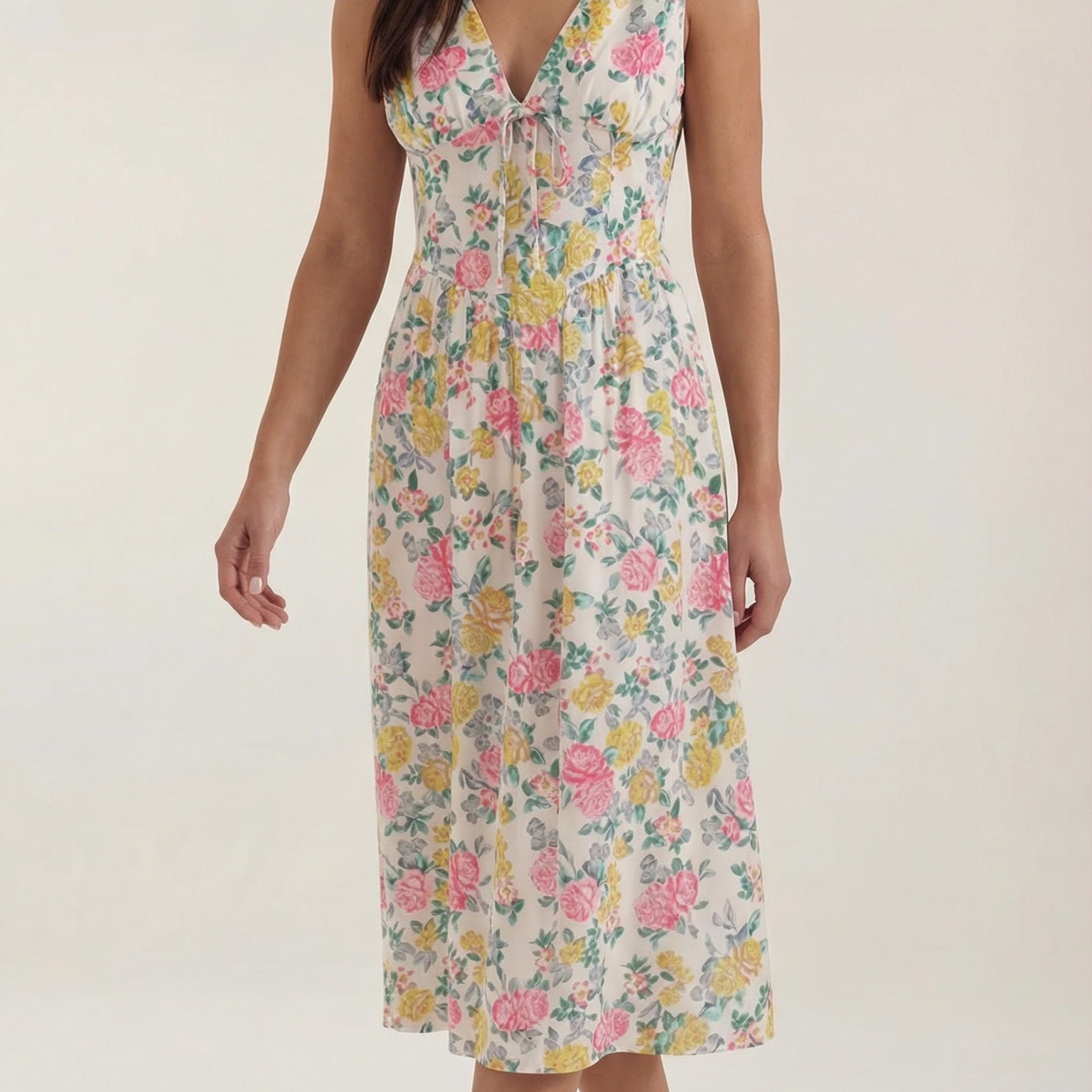 AVA JOLENE | CORSET MIDI SUMMER DRESS FOR WOMEN
