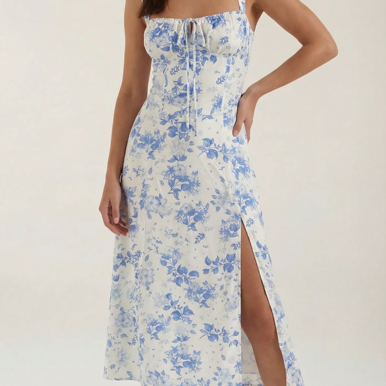 AVA JOLENE | FLORAL MIDI SUMMER DRESS FOR WOMEN