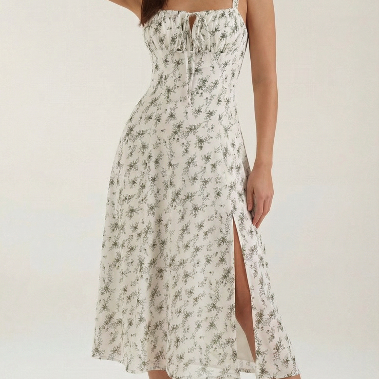AVA JOLENE | FLORAL MIDI SUMMER DRESS FOR WOMEN