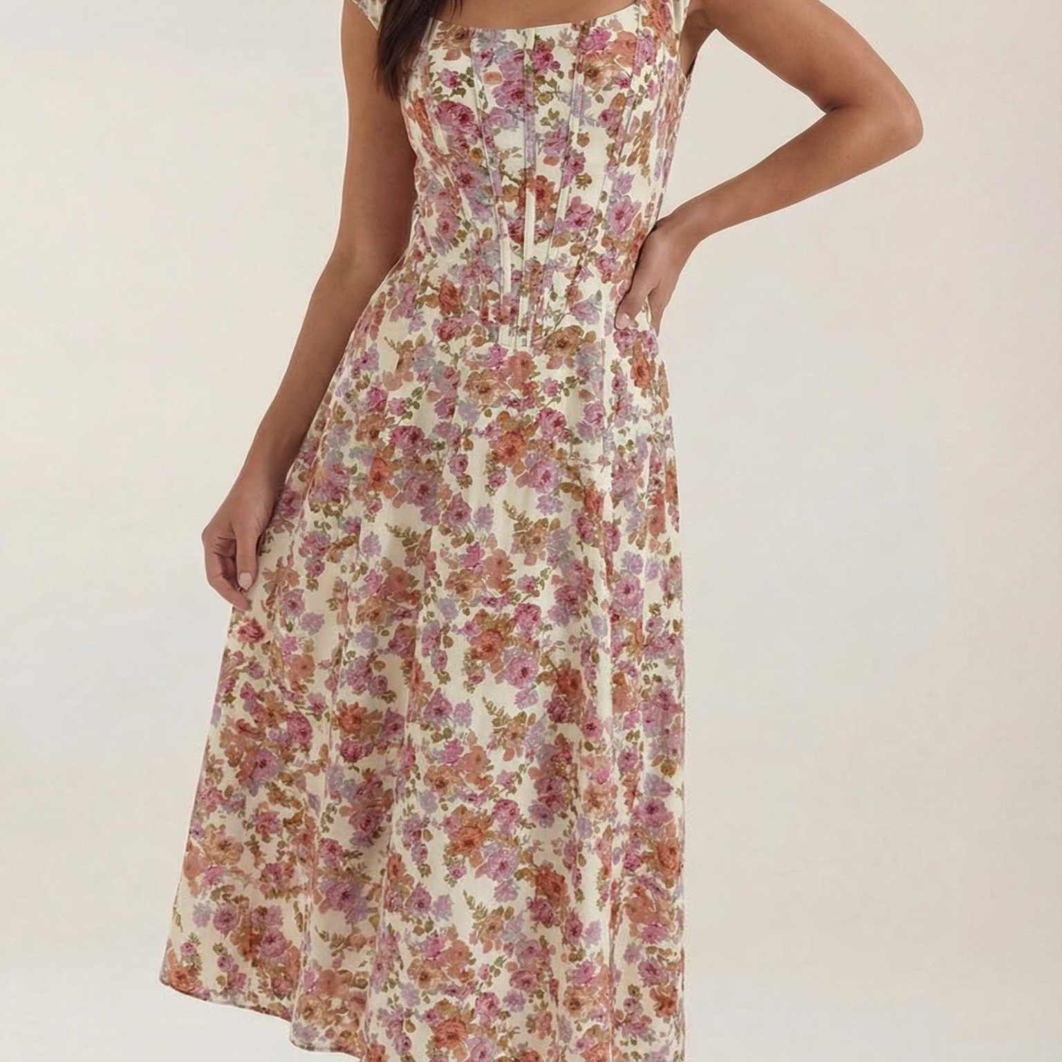 AVA JOLENE | CORSET MIDI DRESS FOR WOMEN
