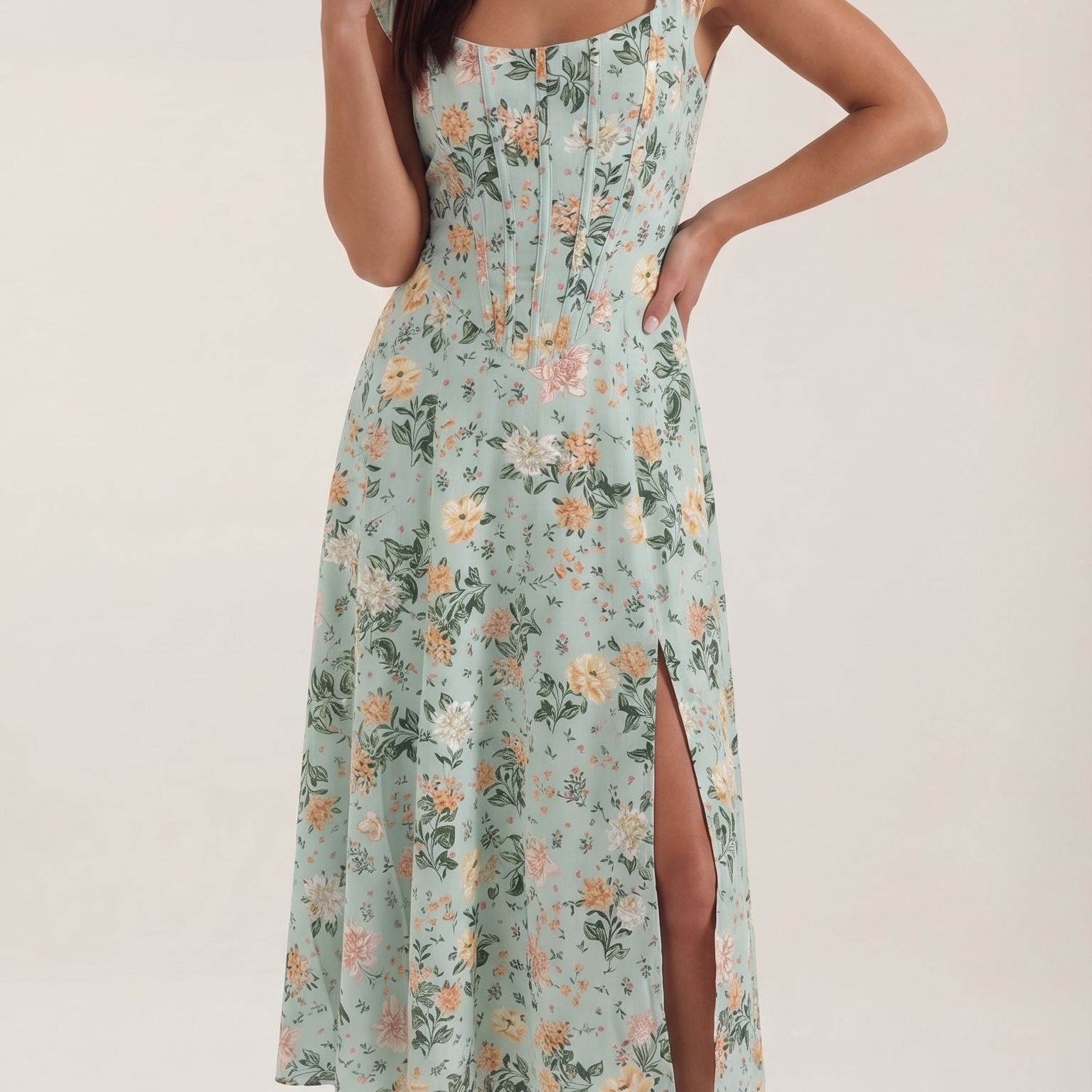 AVA JOLENE | CORSET MIDI DRESS FOR WOMEN