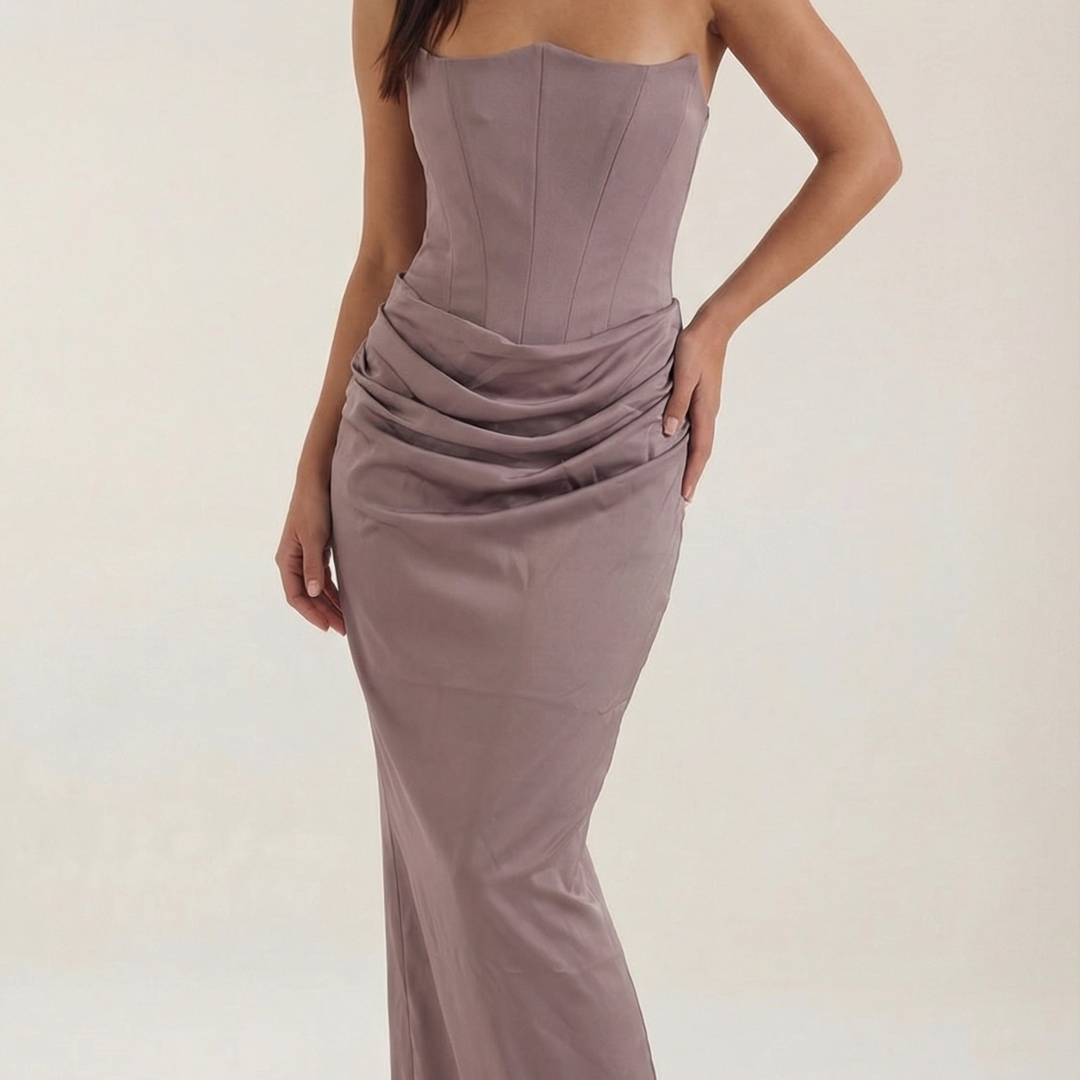 AVA JOLENE | STRAPLESS CORSET MAXI DRESS FOR WOMEN