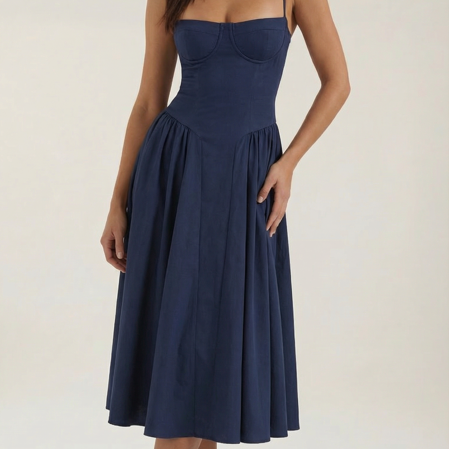 AVA JOLENE | CORSET MIDI DRESS FOR WOMEN