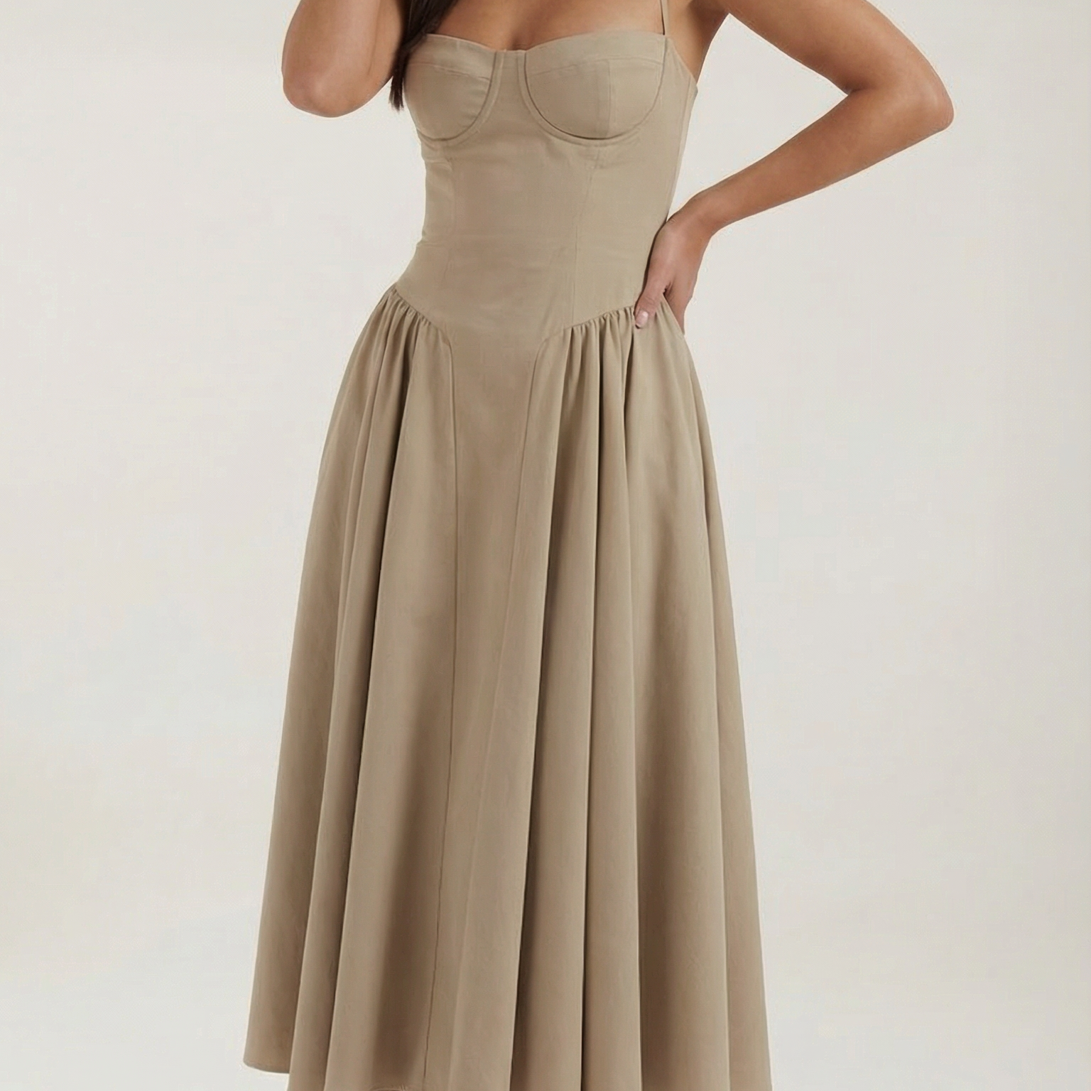 AVA JOLENE | CORSET MIDI DRESS FOR WOMEN