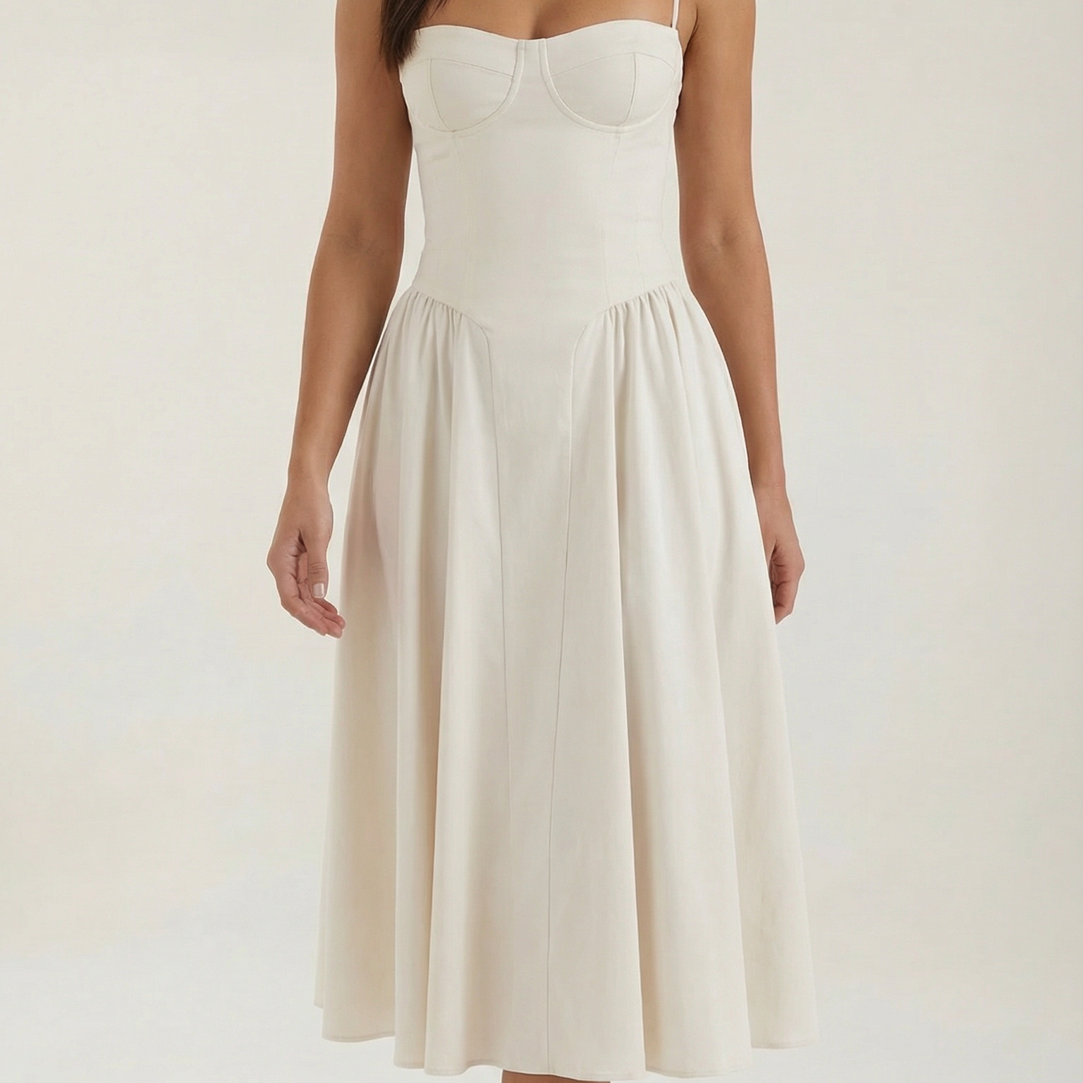AVA JOLENE | CORSET MIDI DRESS FOR WOMEN