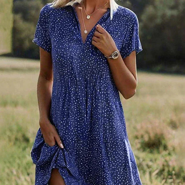 AVA JOLENE | POLKA DOT MAXI DRESS FOR WOMEN