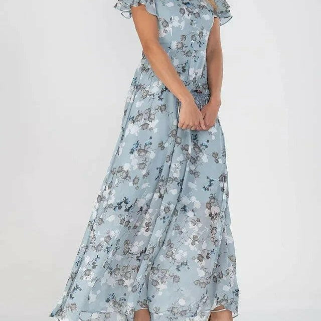 AVA JOLENE | V-NECK MAXI SLIP DRESS FOR WOMEN
