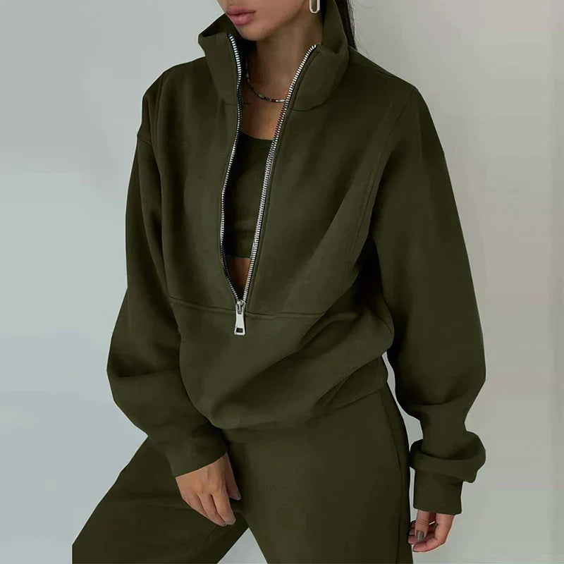AVA JOLENE | HALF-ZIP TRACKSUIT SET FOR WOMEN
